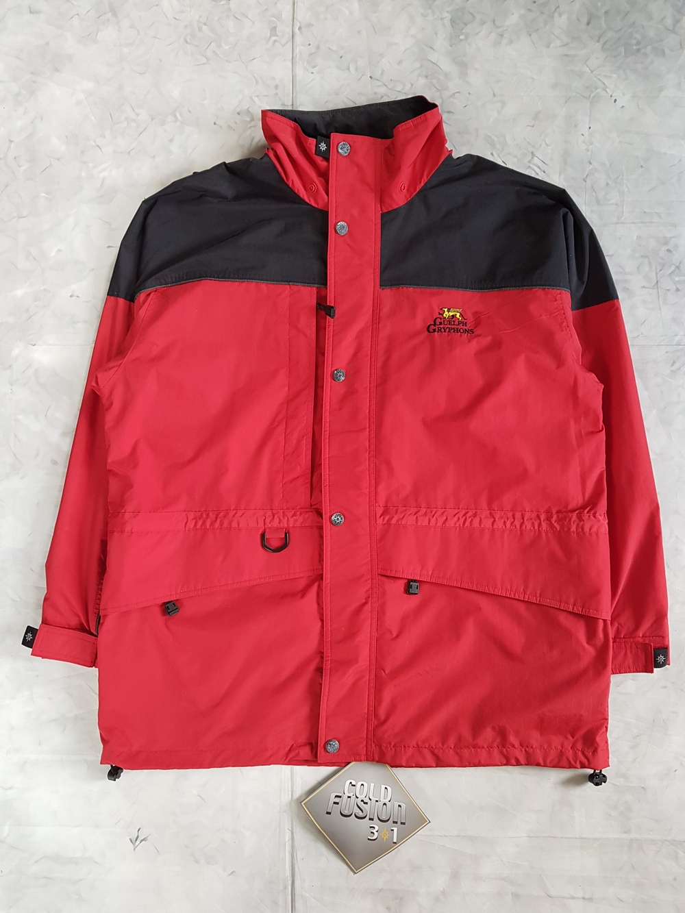 Vintage University Of Guelph Gryphons Outdoor Jacket - Weather-Resistant Shell